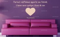 Stickers citation homme et travail