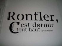 stickers citation ronflement