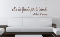 Stickers citation vie et travail