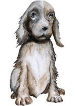 stickers cocker en aquarelle