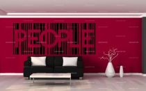 stickers code barre texte