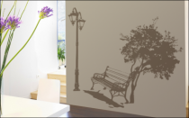 Le stickers g�ant coin de jardin pour d�corer en grand format