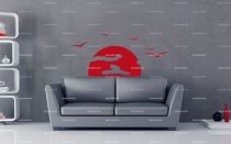 Stickers coucher de soleil africain