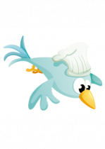 Stickers cuisinier oiseau