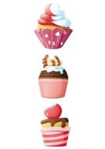 Stickers cupcakes