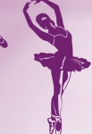 stickers danseuse �toile pour d�coration d'une chambre de fille