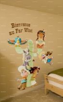 stickers texte cow boy