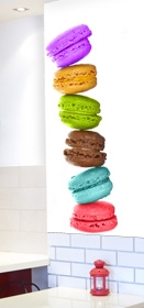 stickers muraux macarons