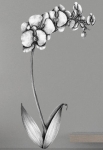Stickers dessin d'orchid�e 