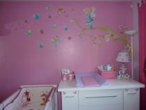 stickers deux papillons roses