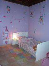 stickers deux papillons roses