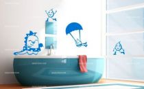 Stickers dinosaure � la bou�e