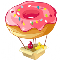 Le stickers donut pour d�corer une chambre d\'enfant