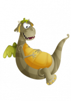 stickers dragon. Dragon vert imprim� sur adh�sif et d�coup� � la forme. Sticker mural id�al pour d�corer la chambre de vos enfants