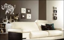 Le stickers �l�phant afrique t�ches pour une d�coration ethnique et d�paysante