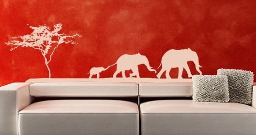 stickers elephants afrique