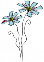 Stickers enfant fleur