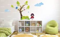 stickers enfant oiseaux arbre