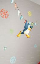 stickers drapeau pingouin