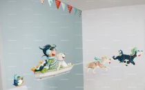 stickers chiens et traineau