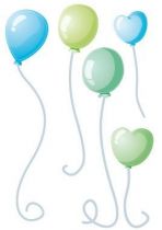 Stickers ensemble de ballons