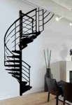 Stickers escalier m�tallique pour cr�er un d�cor mural trompe l��il