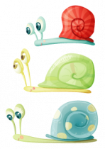 Stickers les trois escargots color�s. Mignons et craquants, ces 3 stickers d�coratifs feront le bonheur de vos enfants. Ces escargots veilleront avec leurs gros yeux sur vos bambins pendant leur sommeil. Sticker imprim� sur du vinyle adh�sif et d�coup� � la forme. Gamme de stickers enfants Jardin secret, cr�ation Kmiep.