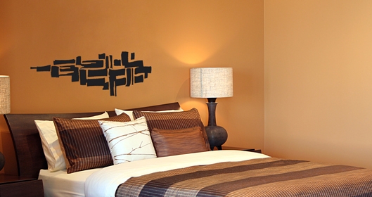 Sticker "fresque" d�coup� � la forme dans vinyle de couleur unie. Ce visuel habillera vos murs de mani�re originale et sera id�al pour d�corer une t�te de lit ou cr�er une oeuvre d'art dans le salon. Cr�ation MALTIN