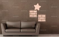 Stickers �toile magique et brique