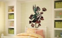 Stickers f�e sur champignon