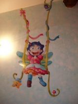 Stickers f�e Victoria sur sa balan�oire