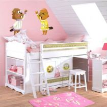 Le stickers femme du castor pour d�corer la chambre des enfants sur le th�me de la montagne