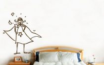 stickers femme en costume