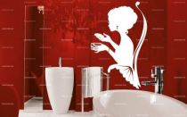 stickers femme salle de bain