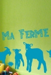 stickers les animaux de la ferme pour d�corer une chambre d'enfant