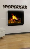 Sticker "fleur de signe" d�coup� � la forme dans vinyle de couleur unie. Ce visuel habillera vos murs de mani�res originale. Cr�ation MALTIN