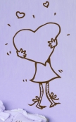stickers amour enfant