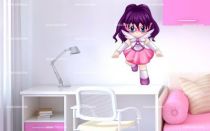 Stickers fillette manga