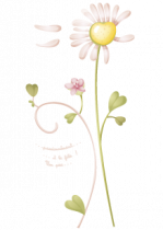 Stickers fleur et texte.