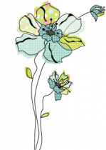 Stickers fleurs liberty