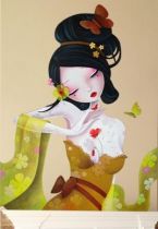 Stickers Flowery silks