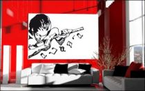 Le stickers fl�tiste pour d�corer l\'int�rieur