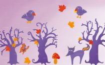 Stickers for�t enchant�e pour d�coration de chambre d'enfants