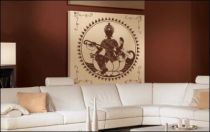 Le stickers fresque indienne pour une d�coration ethnique et d�paysante