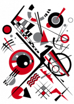 Stickers frigo: Abstrait.