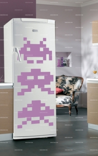 stickers frigo jeu video