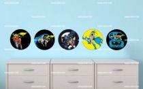 Stickers frise Batman et Robin
