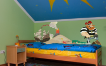 Le stickers frise pirate pour d�corer une chambre d\'enfant