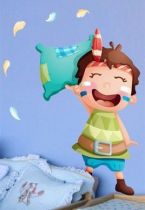 Stickers gar�on et son oreiller.