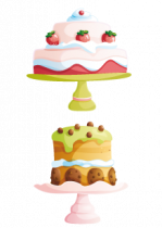 stickers g�teaux. Imprim� sur adh�sif avec d�coupe � la forme. Id�al pour les gourmands.